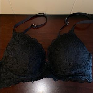 aerie bra size 34C with black lace